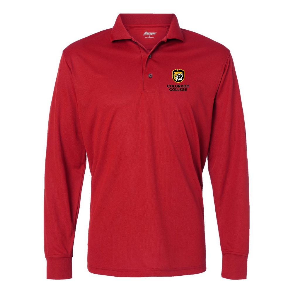 Men's Colorado College Tigers Paragon Prescott Long Sleeve Polo