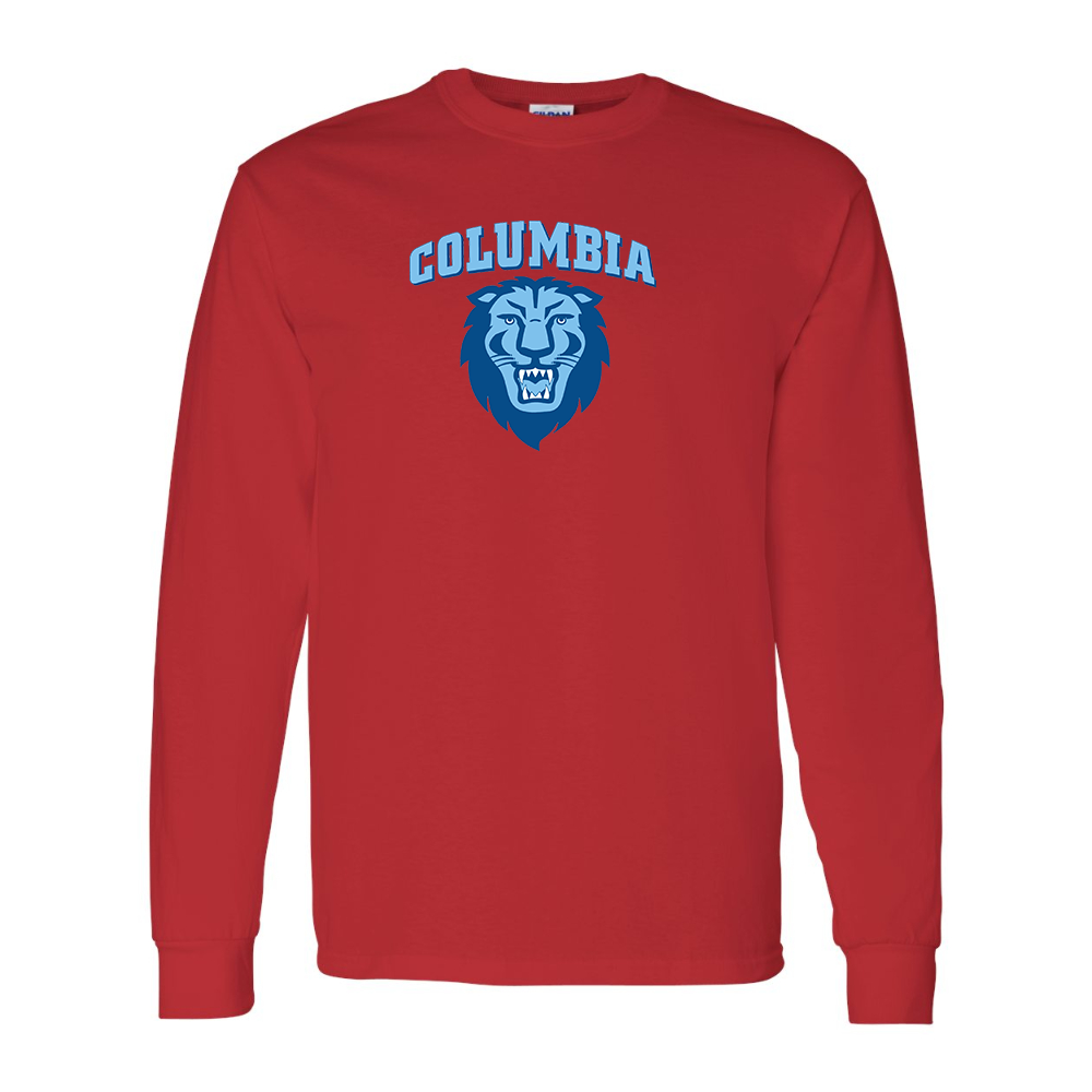 Men's Columbia Lions Gildan Heavy Cotton Long Sleeve T-Shirt