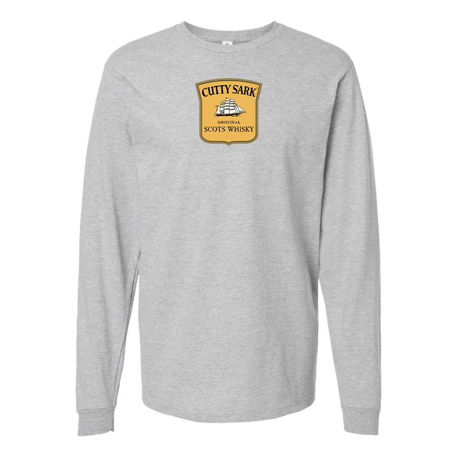 Men's Cutty Sark Logo Cotton Long Sleeve T-Shirt