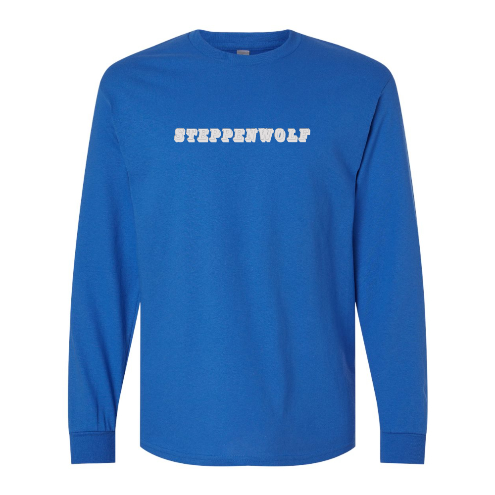 Men's Steppen wolf Gildan Heavy Cotton Long Sleeve T-Shirt