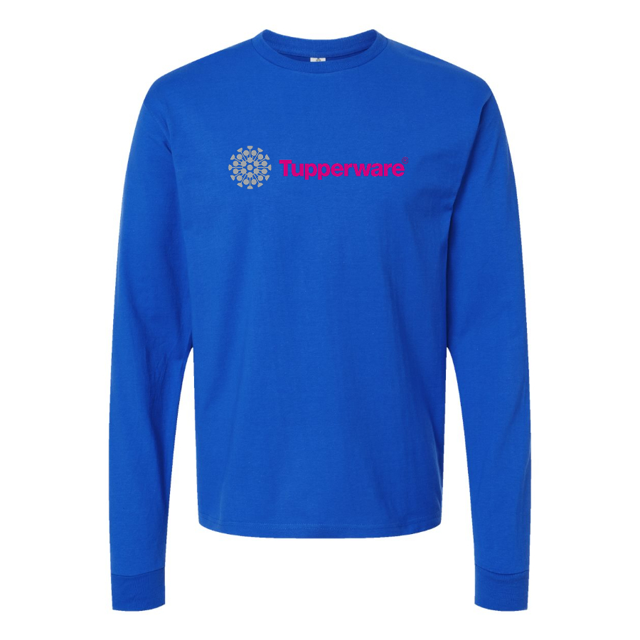 Men's Tupperware Logo Cotton Long Sleeve T-Shirt