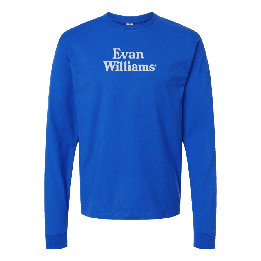 Men's Evan Williams Logo Cotton Long Sleeve T-Shirt