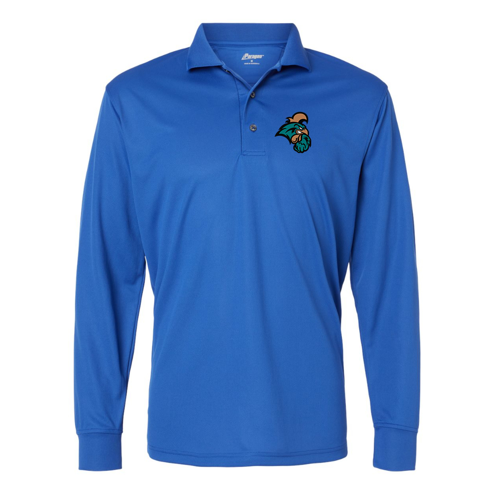 Men's Coastal Carolina Chanticleers Paragon Prescott Long Sleeve Polo