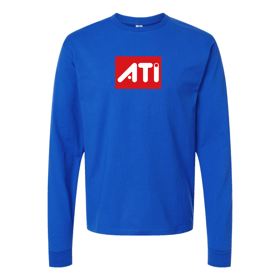 Men's ATI Logo Cotton Long Sleeve T-Shirt
