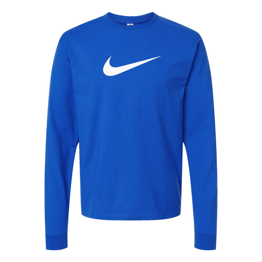 Men's Nike Wave Logo Cotton Long Sleeve T-Shirt