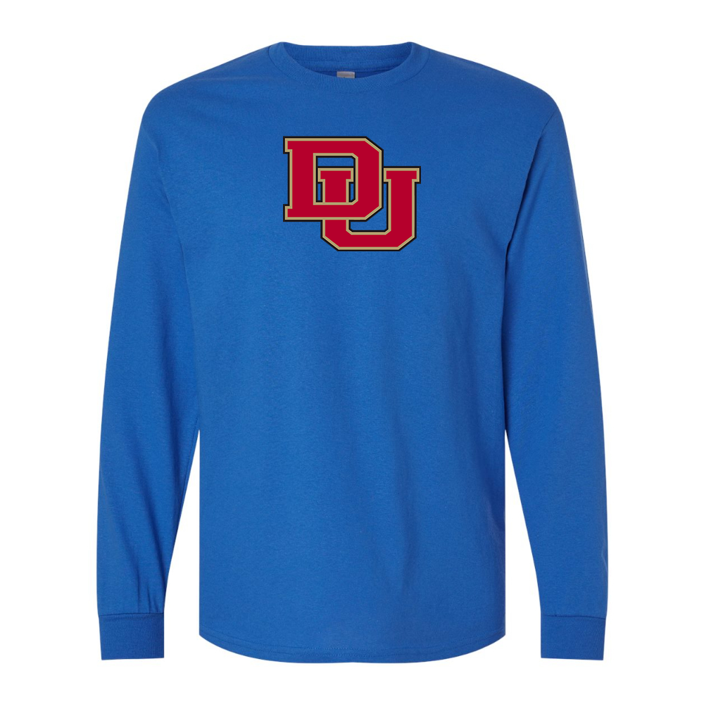 Men's Denver Pioneers Gildan Heavy Cotton Long Sleeve T-Shirt