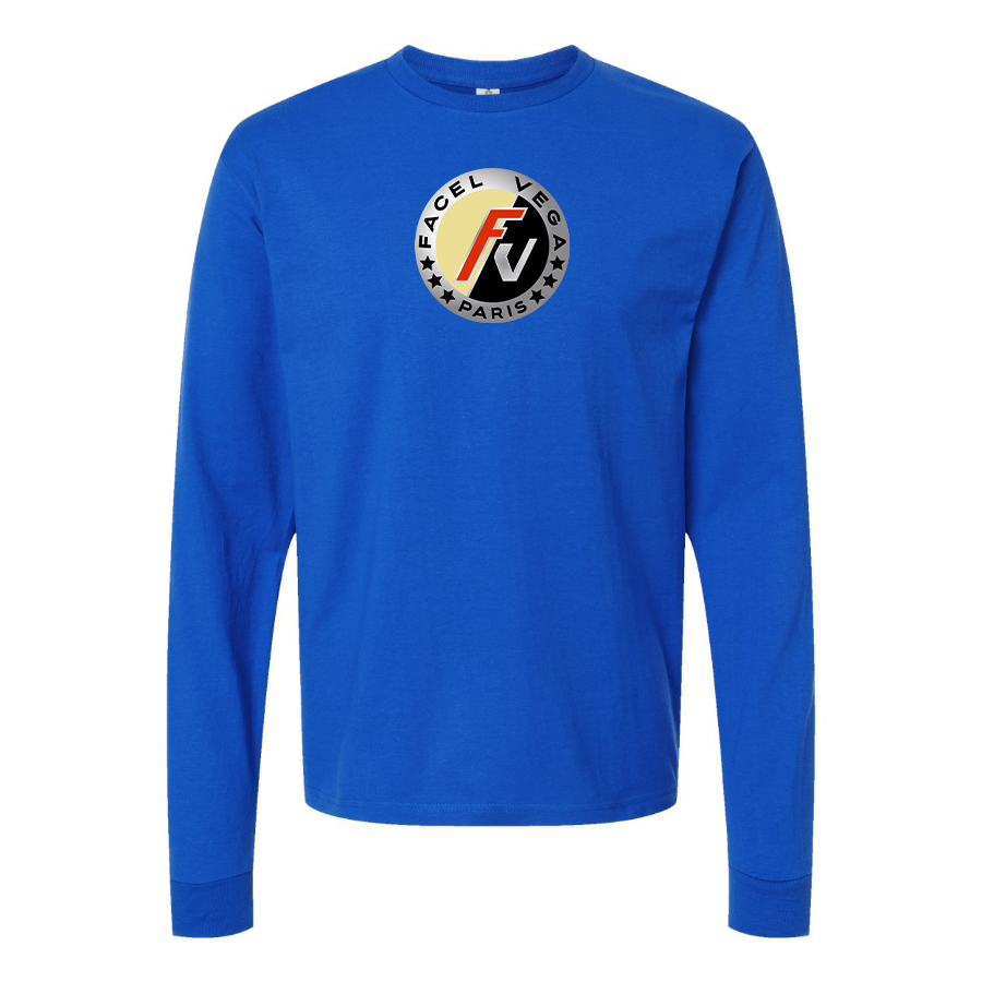 Men's Facel Vega Logo Cotton Long Sleeve T-Shirt