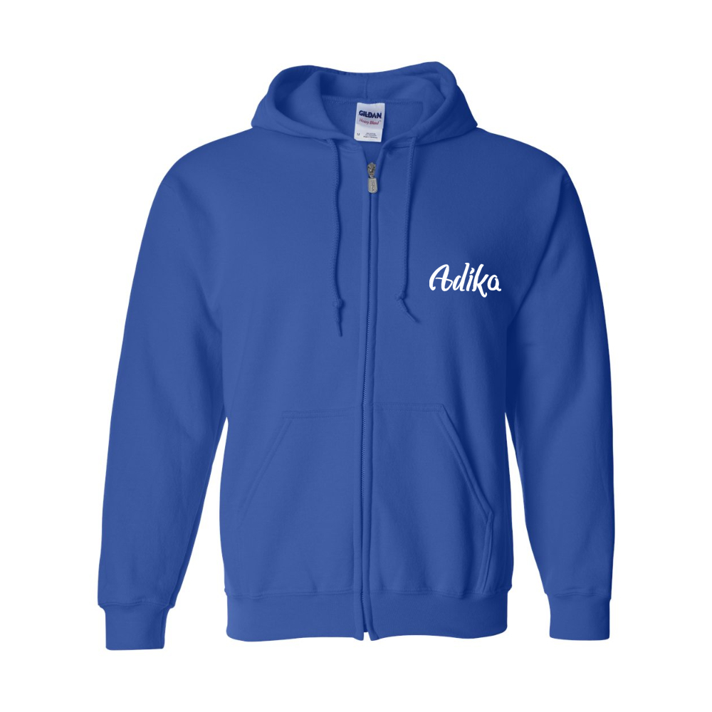 Men's Adika Gildan Heavy Blend Full Zip Hooded Sweatshirt
