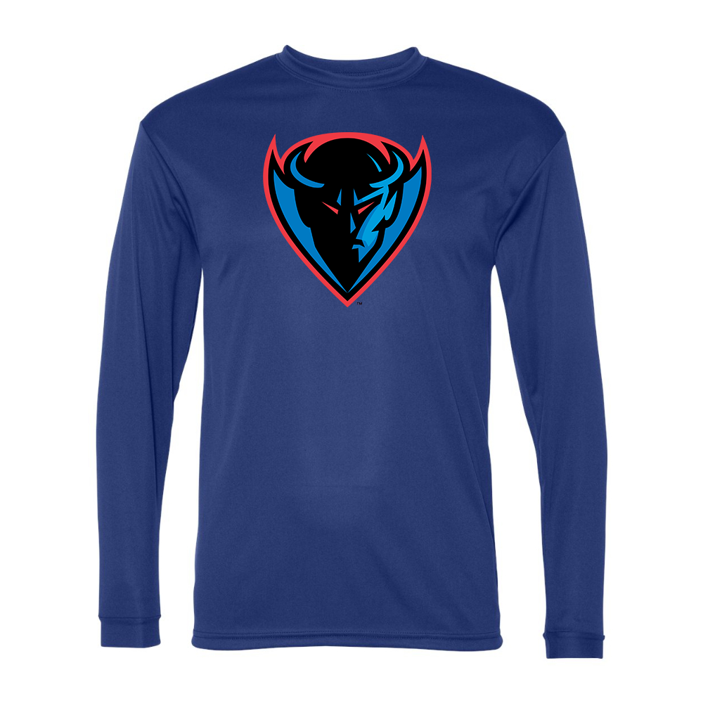 Men's DePaul Blue Demons Performance Long Sleeve T-Shirt