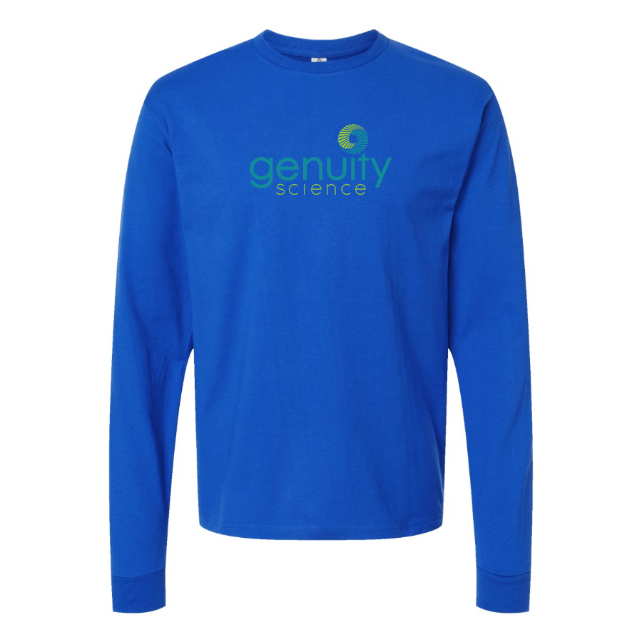 Men's Genuity Science Logo Cotton Long Sleeve T-Shirt