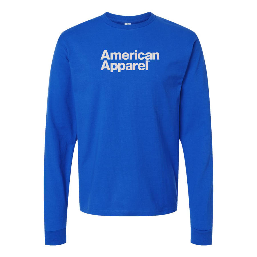 Men's American Apparel Logo Cotton Long Sleeve T-Shirt