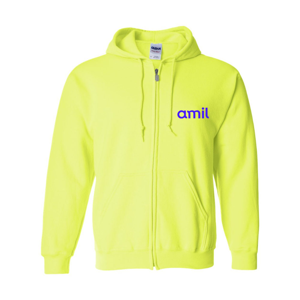 Men's Amil Gildan Heavy Blend Full Zip Hooded Sweatshirt