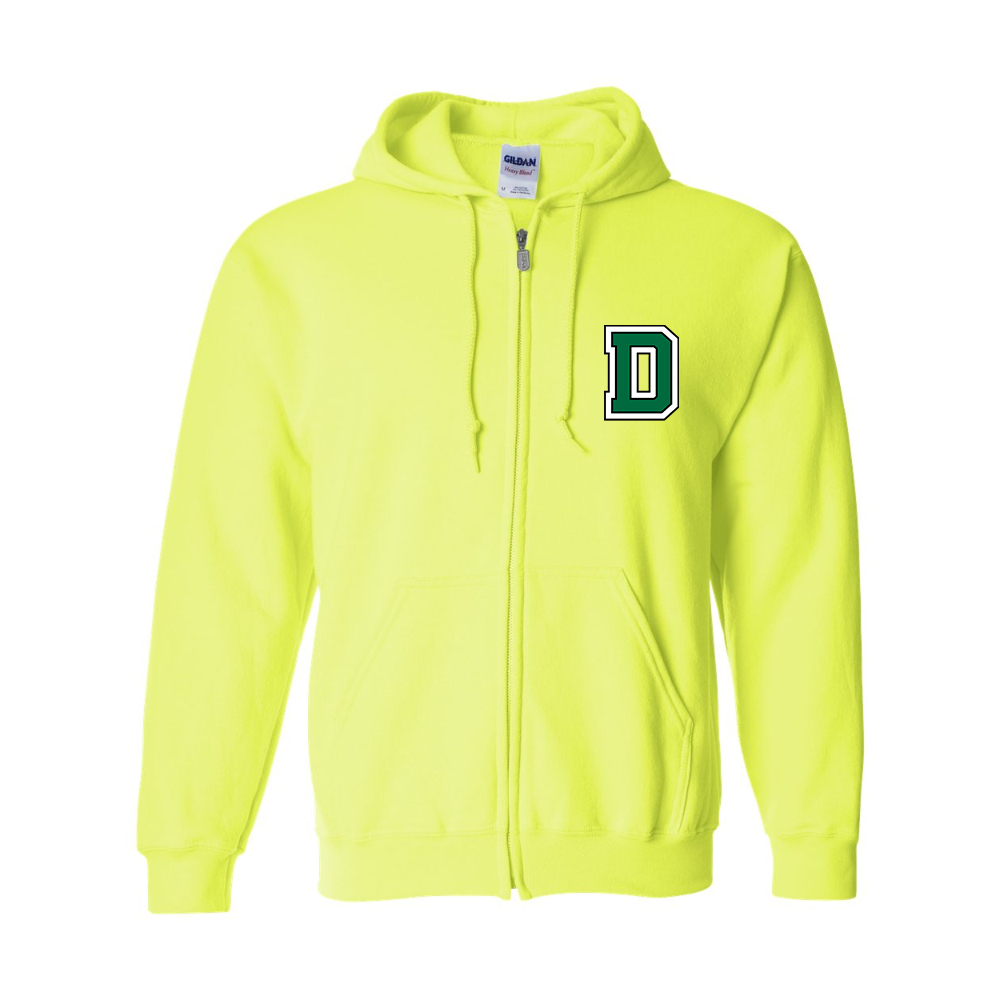 Men's Dartmouth Big Green Gildan Heavy Blend Full Zip Hooded Sweatshirt
