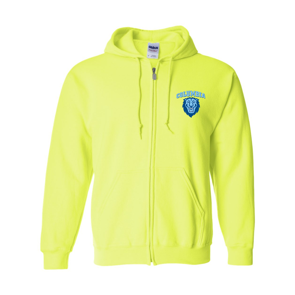 Men's Columbia Lions Gildan Heavy Blend Full Zip Hooded Sweatshirt