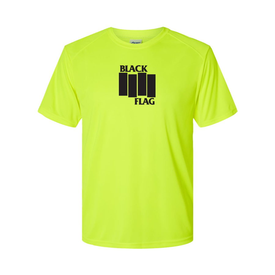 Men's Black Flag Logo Performance T-Shirt