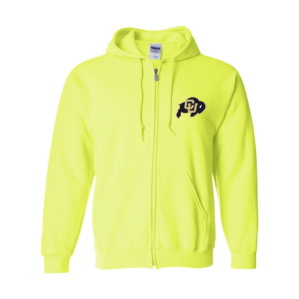 Men's Colorado Buffaloes Gildan Heavy Blend Full Zip Hooded Sweatshirt