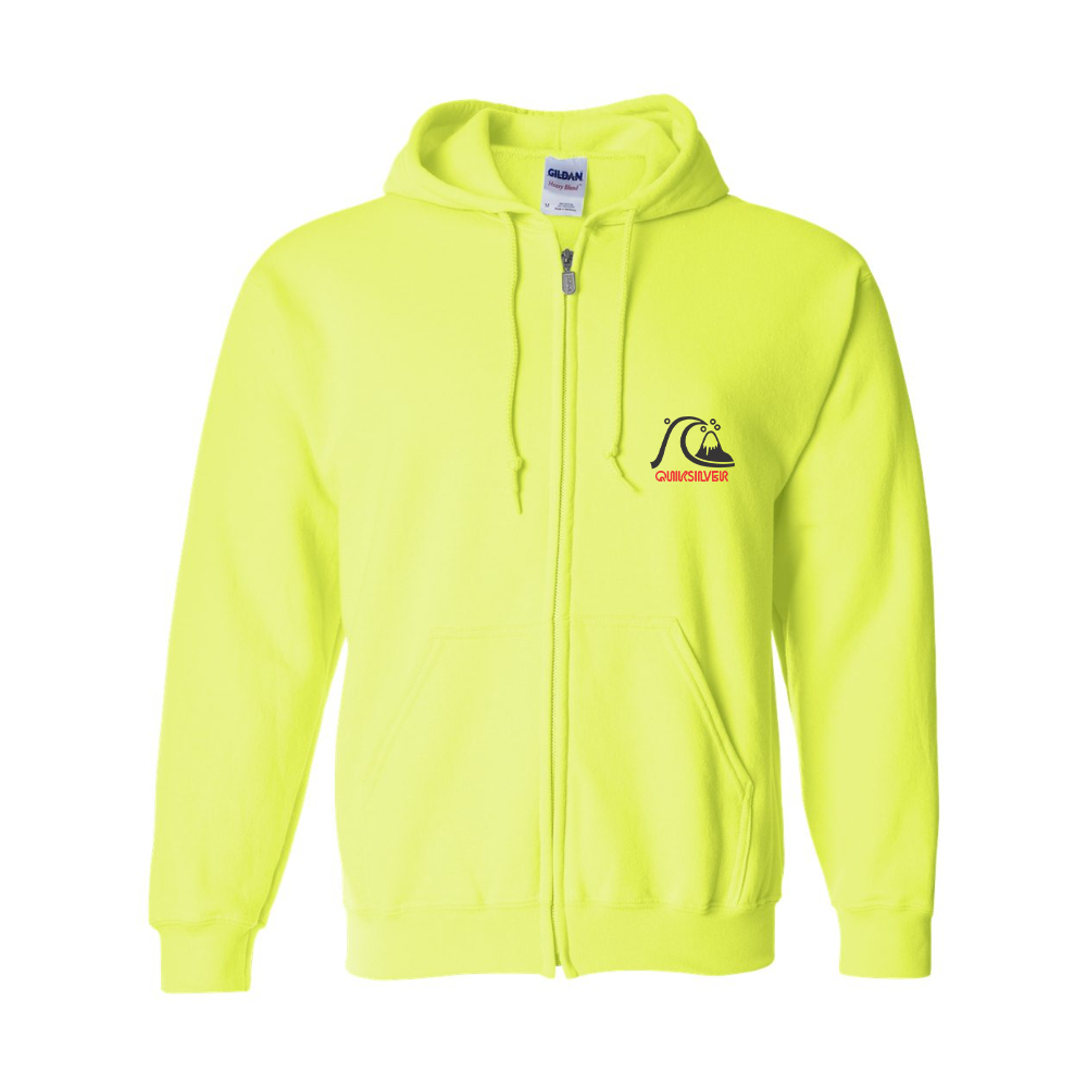 Men's Quicksilver Gildan Heavy Blend Full Zip Hooded Sweatshirt