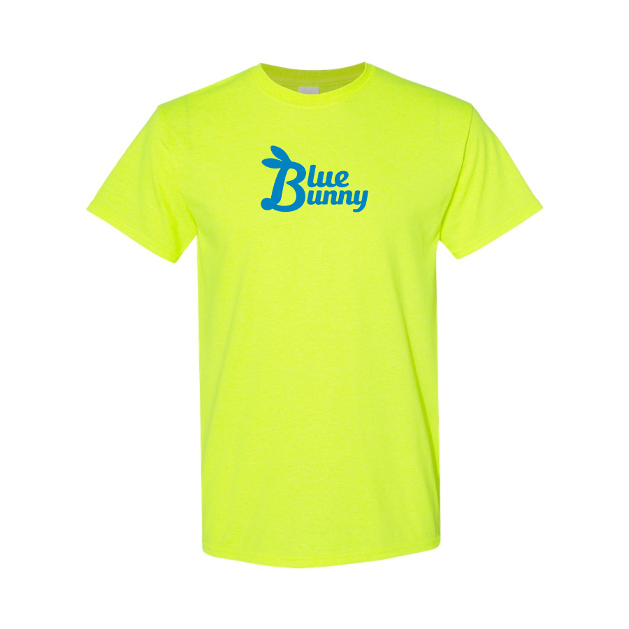 Men's Blue Bunny Logo Cotton T-Shirt