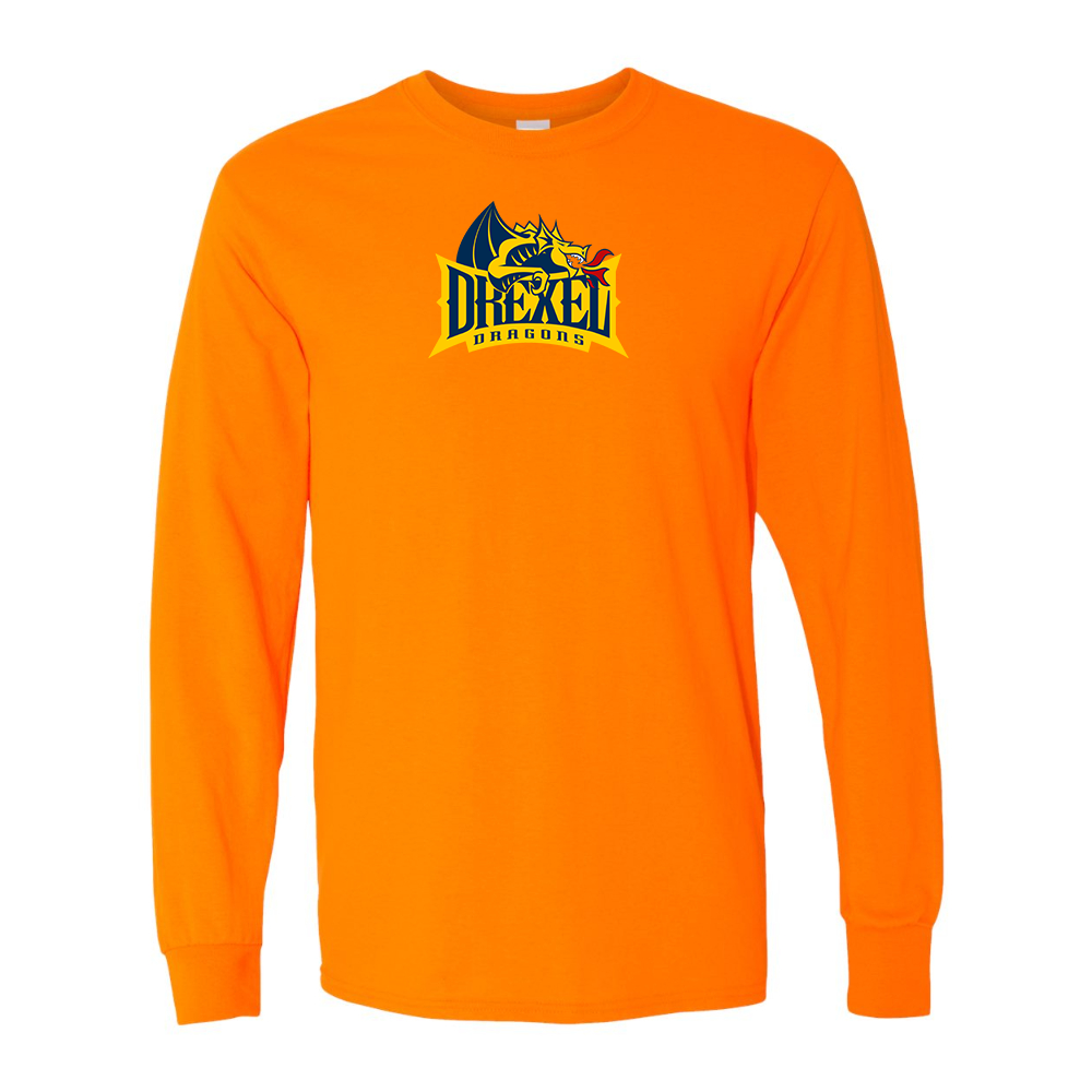 Men's Drexel Dragons Gildan Heavy Cotton Long Sleeve T-Shirt