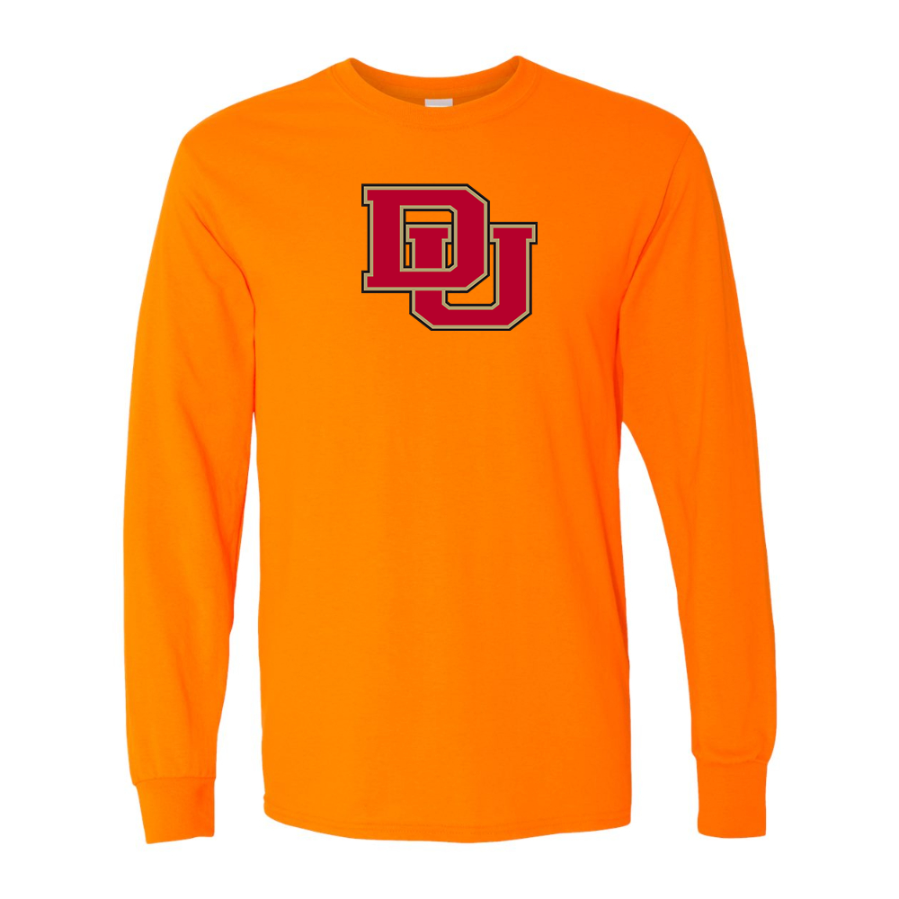 Men's Denver Pioneers Gildan Heavy Cotton Long Sleeve T-Shirt