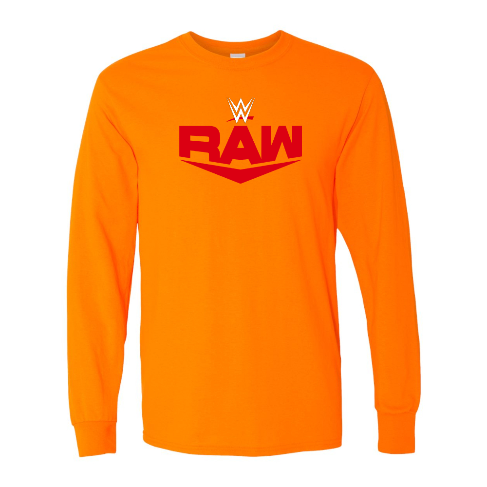 Men's WWE Raw Gildan Heavy Cotton Long Sleeve T-Shirt