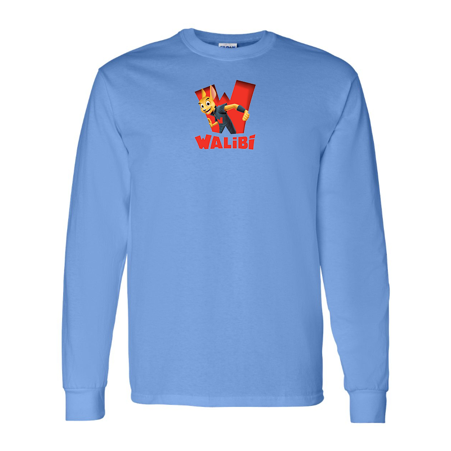 Men's Walibi Logo Cotton Long Sleeve T-Shirt