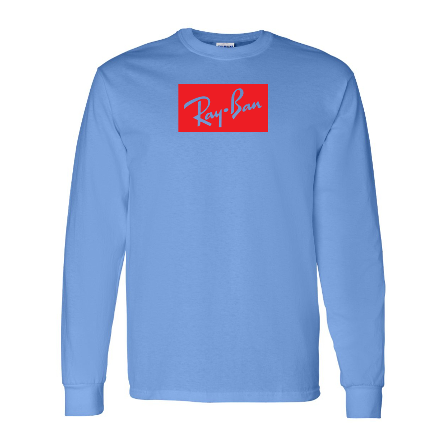Men's Ray Ban Logo Cotton Long Sleeve T-Shirt
