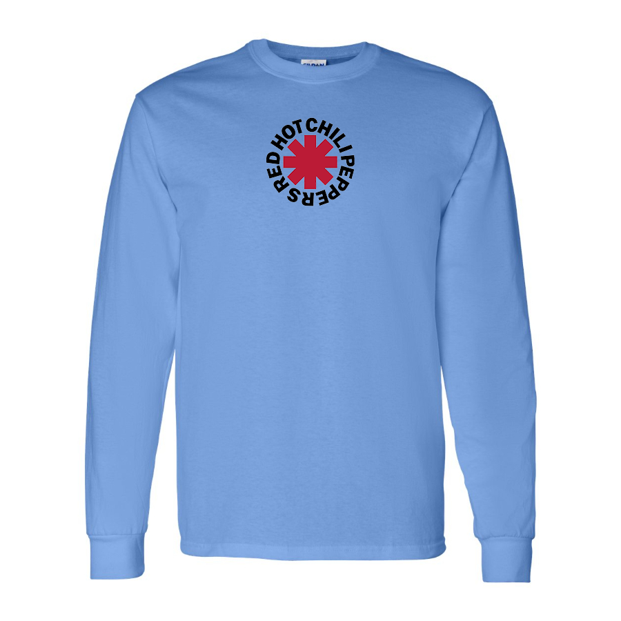 Men's Red Hot Chili Peppers Logo Cotton Long Sleeve T-Shirt