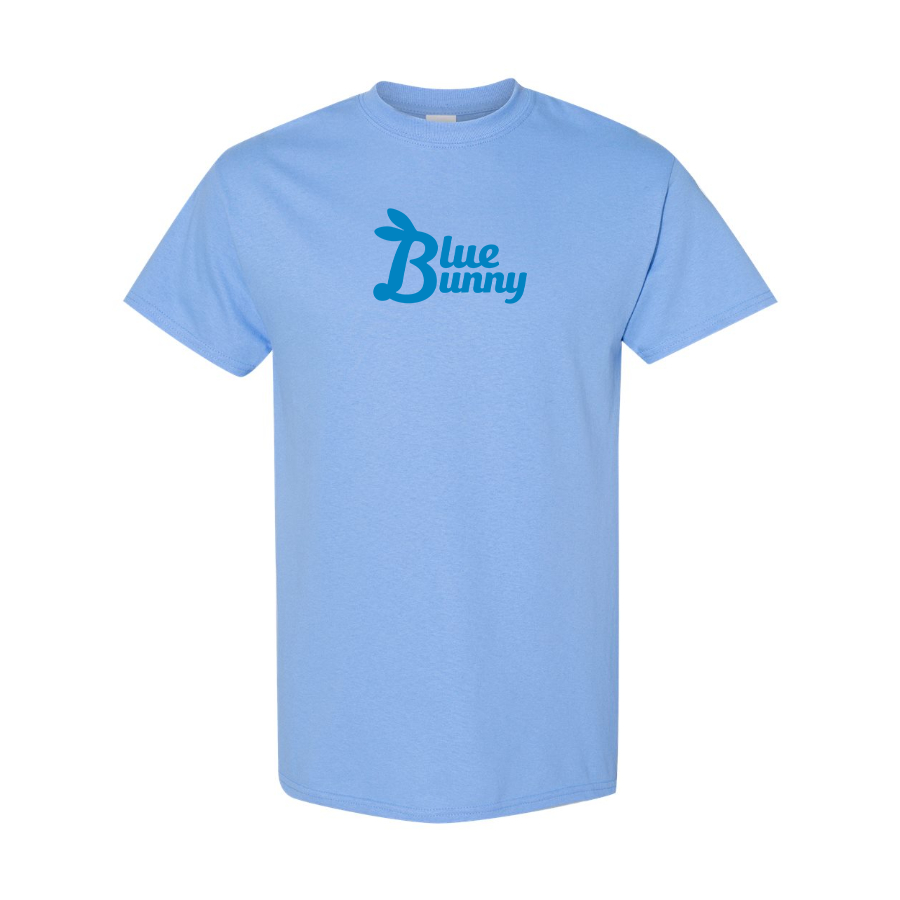 Men's Blue Bunny Logo Cotton T-Shirt