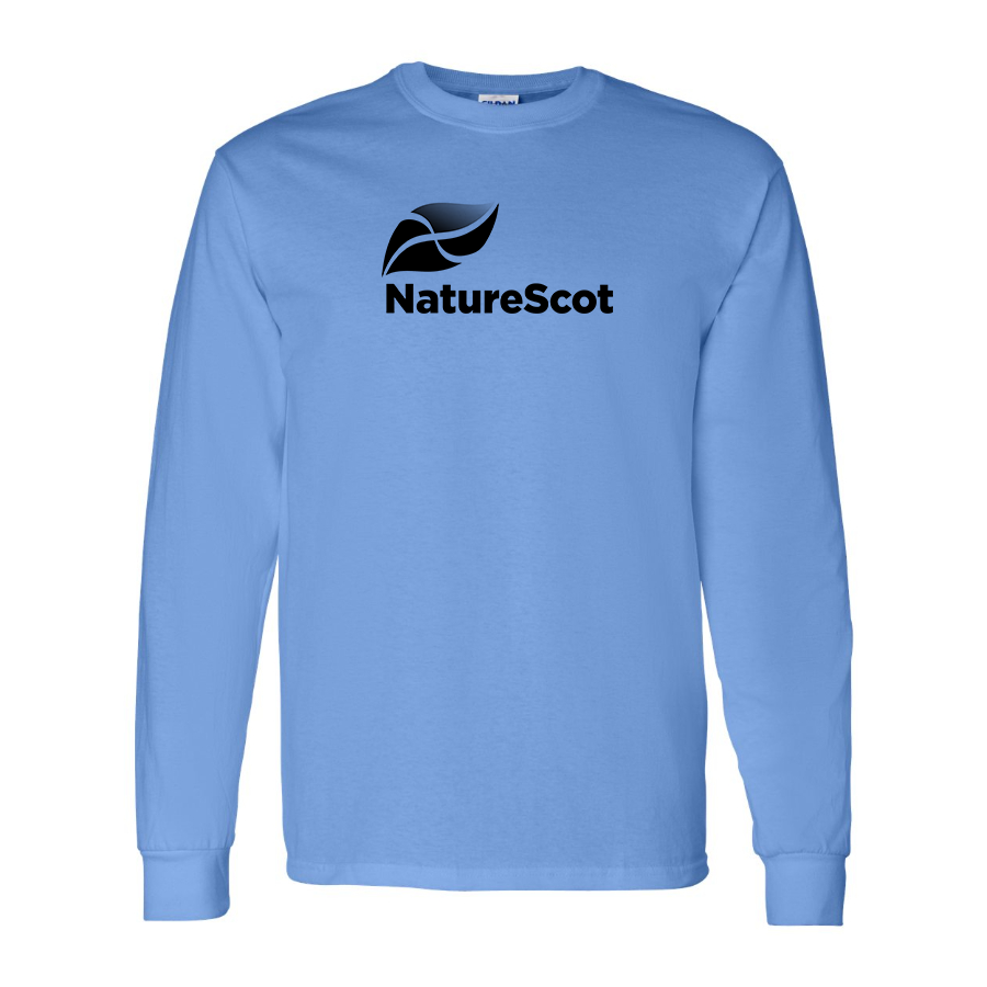 Men's Nature Scot Logo Cotton Long Sleeve T-Shirt