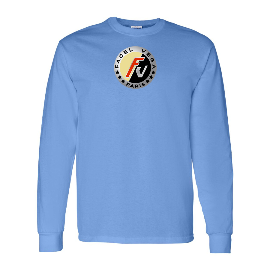 Men's Facel Vega Logo Cotton Long Sleeve T-Shirt