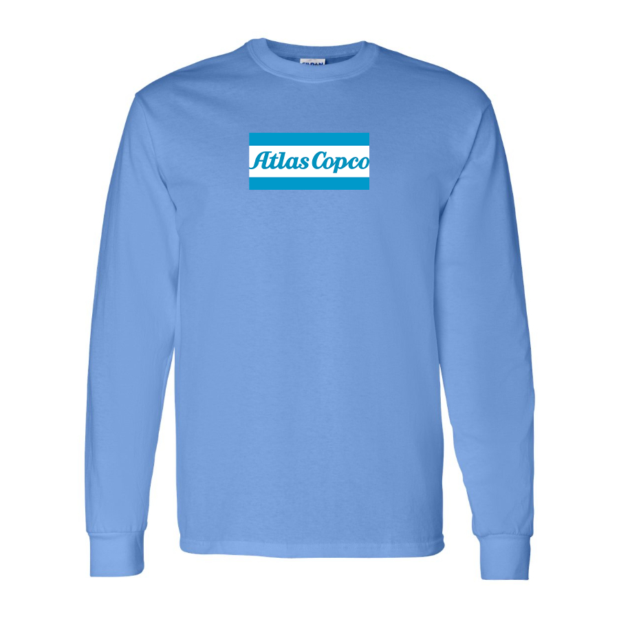 Men's Atlas Copco Logo Cotton Long Sleeve T-Shirt