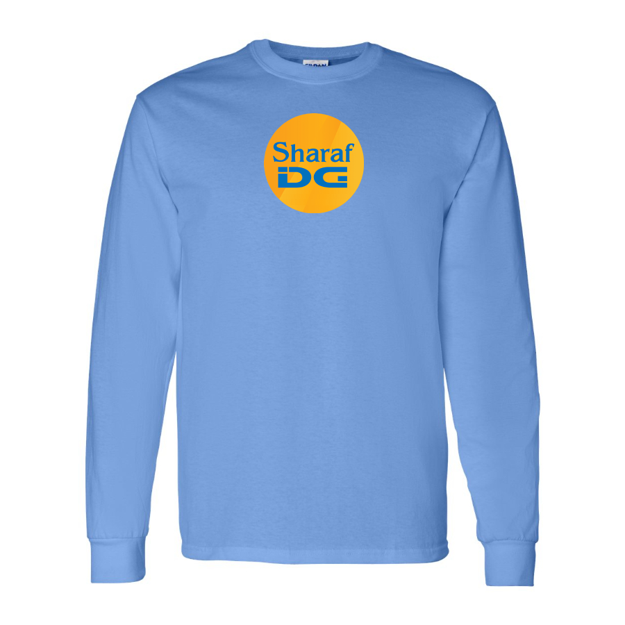 Men's SharafDG Logo Cotton Long Sleeve T-Shirt
