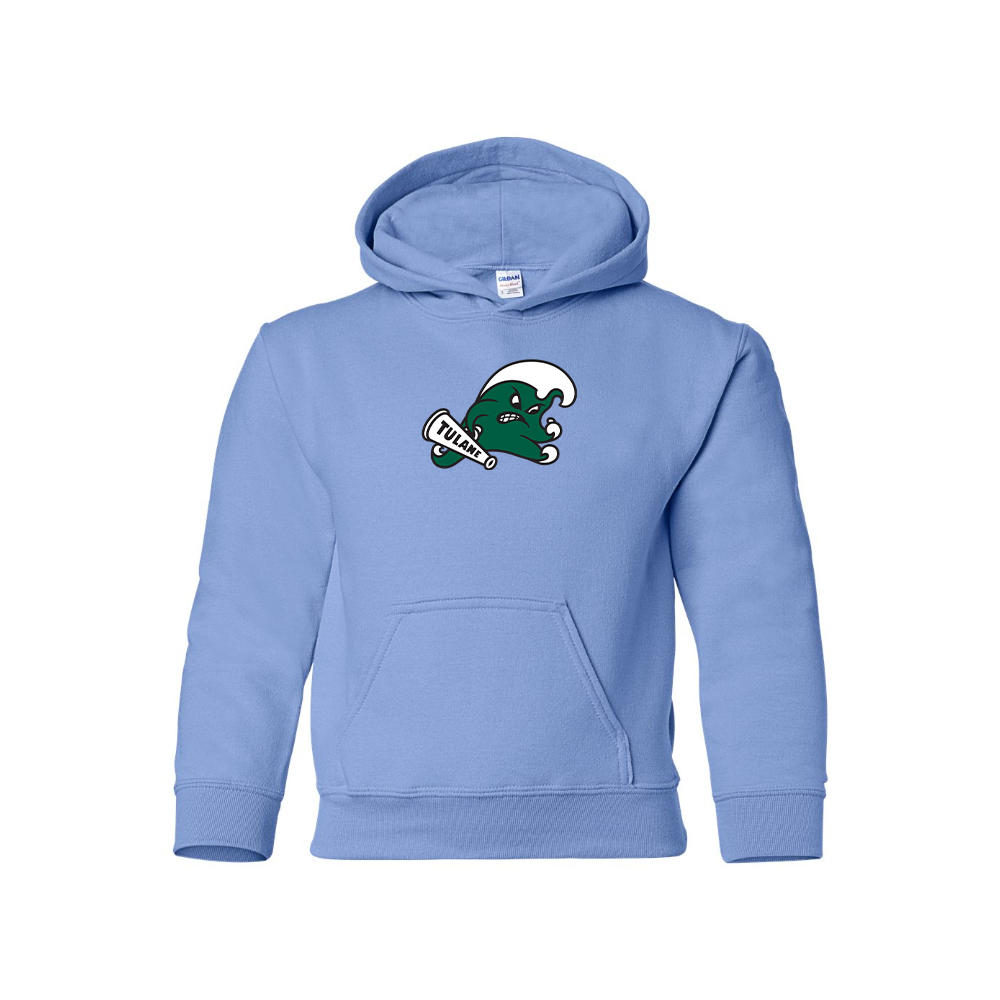 Youth Tulane Green Wave Logo Pullover Hoodie