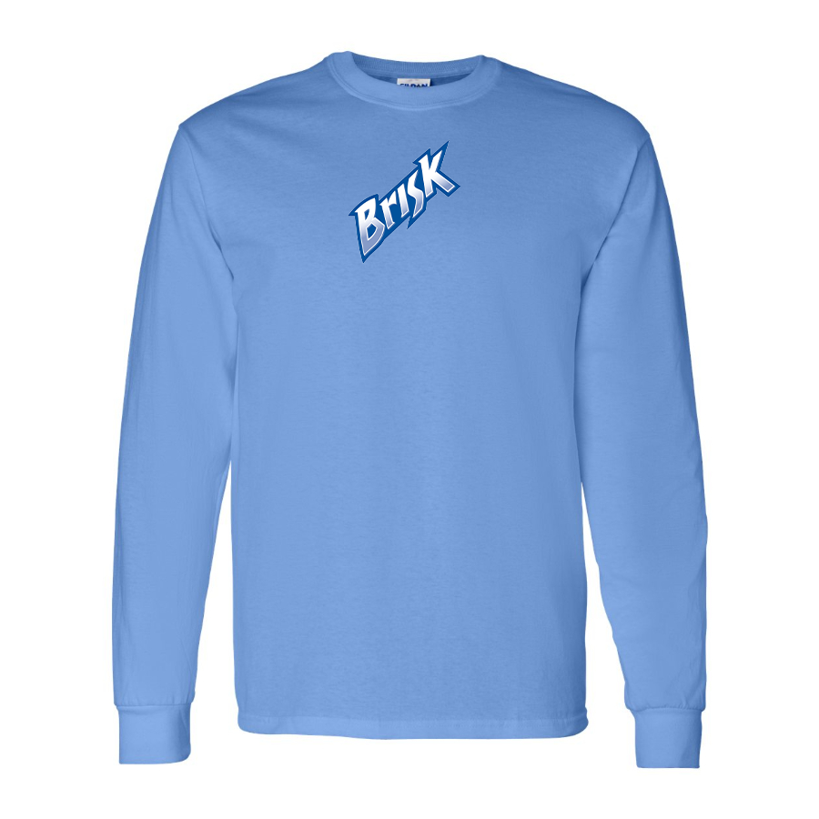 Men's Brisk Logo Cotton Long Sleeve T-Shirt