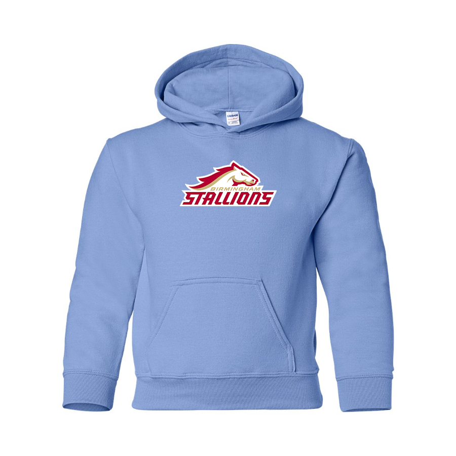 Youth Birmingham Stallions Logo Pullover Hoodie