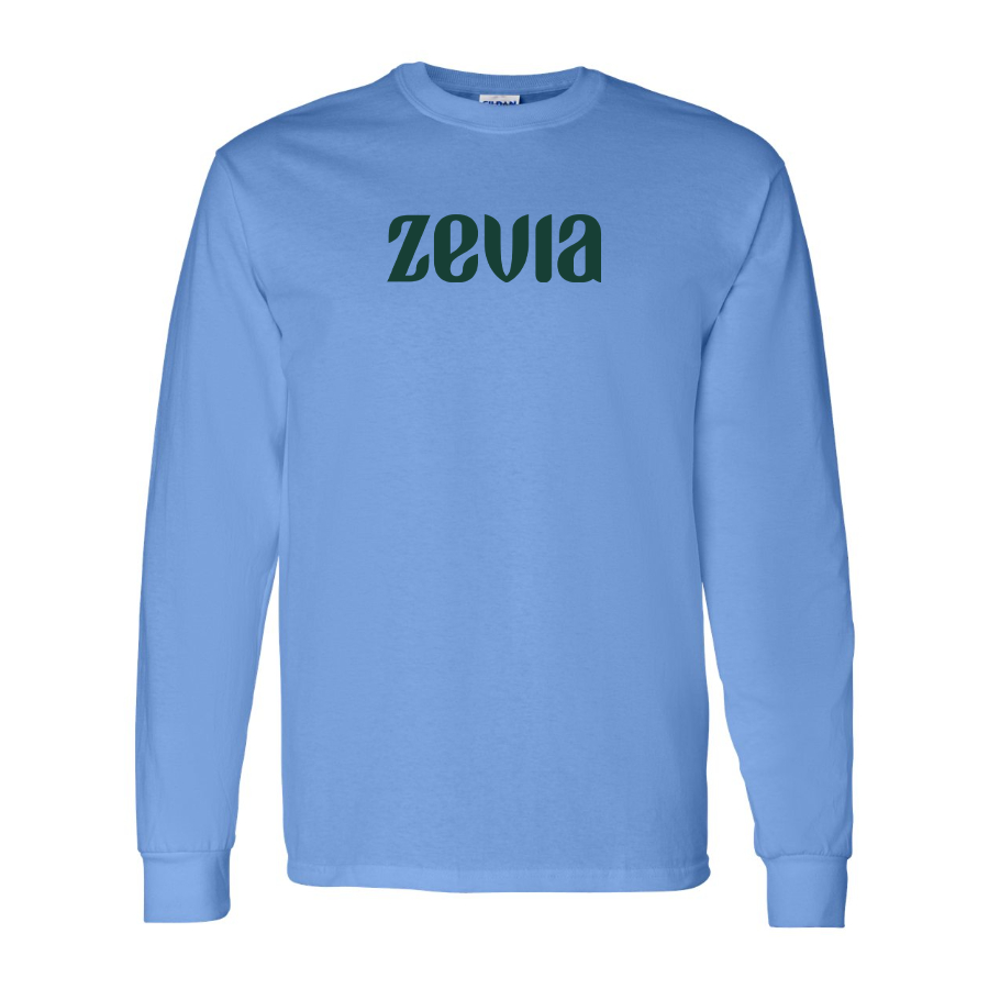 Men's Zevia Logo Cotton Long Sleeve T-Shirt