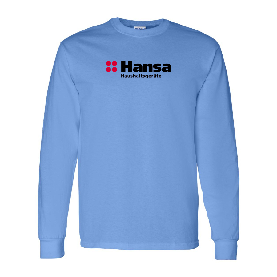 Men's Hansa Logo Cotton Long Sleeve T-Shirt