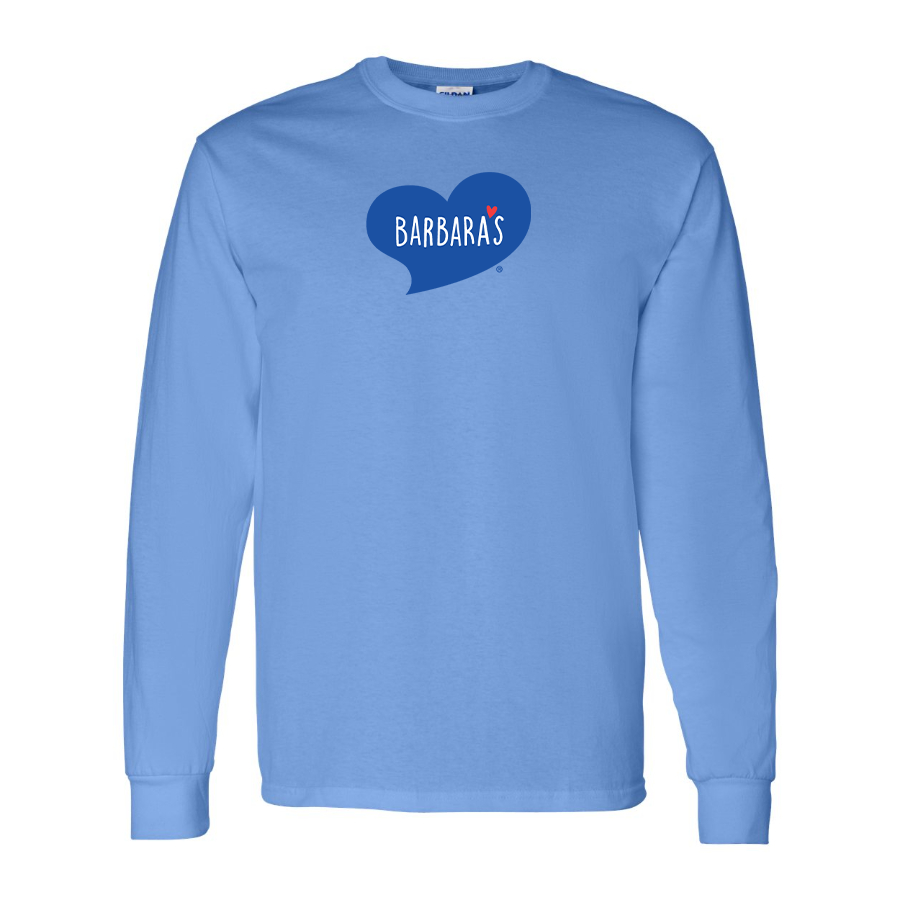 Men's Barbaras Logo Cotton Long Sleeve T-Shirt