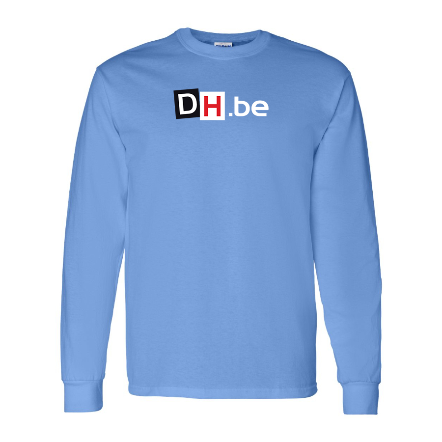 Men's DH Derniere Heure Logo Cotton Long Sleeve T-Shirt
