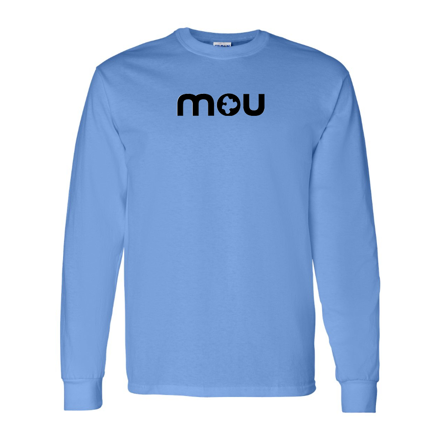 Men's Mou Logo Cotton Long Sleeve T-Shirt