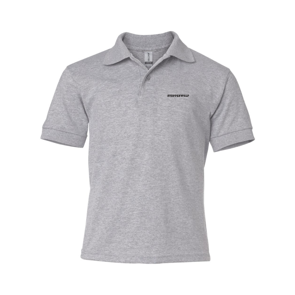 Youth Steppen wolf Gildan Dry Blend Jersey Polo
