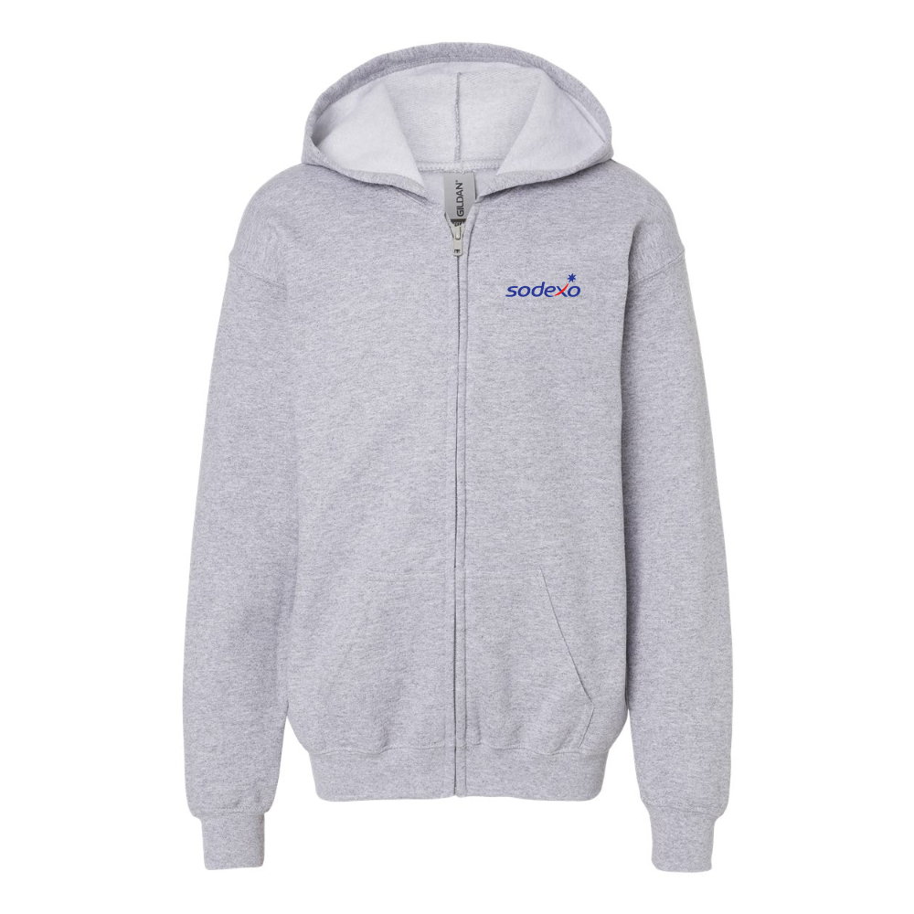 Youth Sodexo Gildan Heavy Blend Full Zip Hooded Sweatshirt