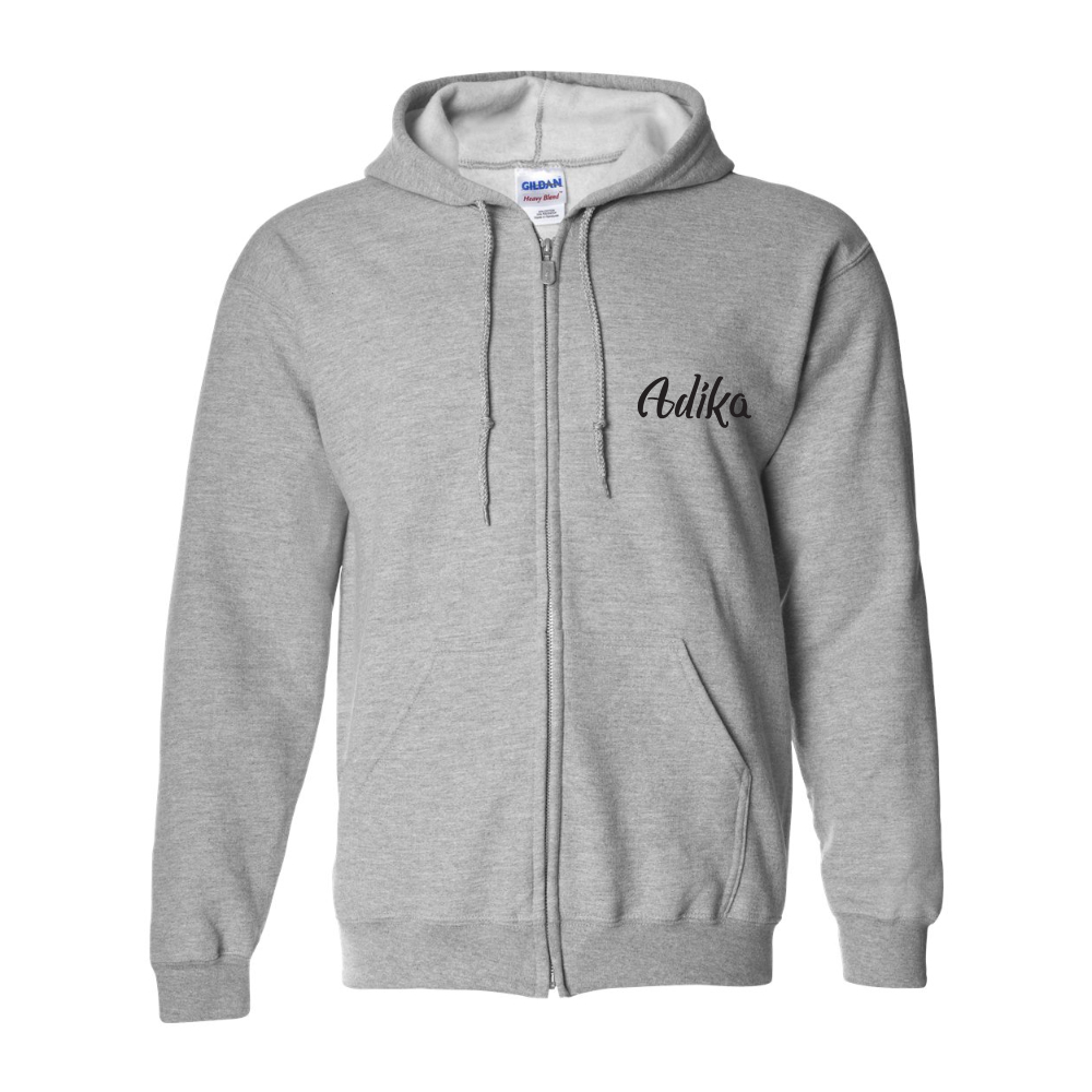 Men's Adika Gildan Heavy Blend Full Zip Hooded Sweatshirt