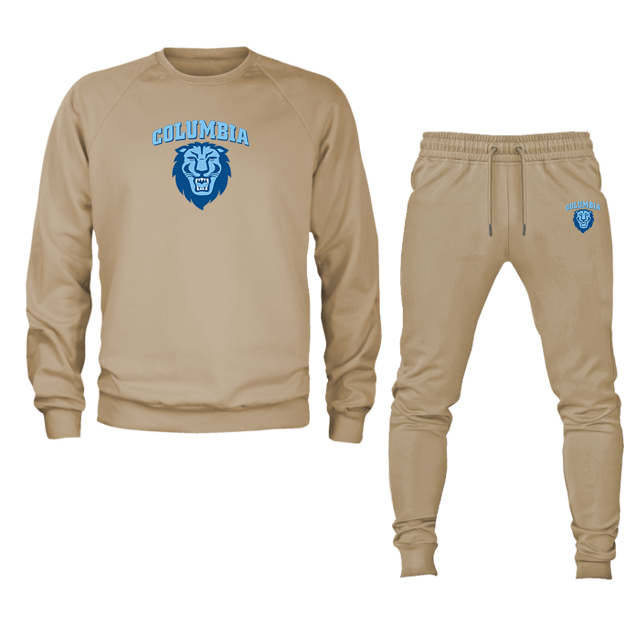 Men's Columbia Lions Crewneck Sweatshirt Joggers Suit