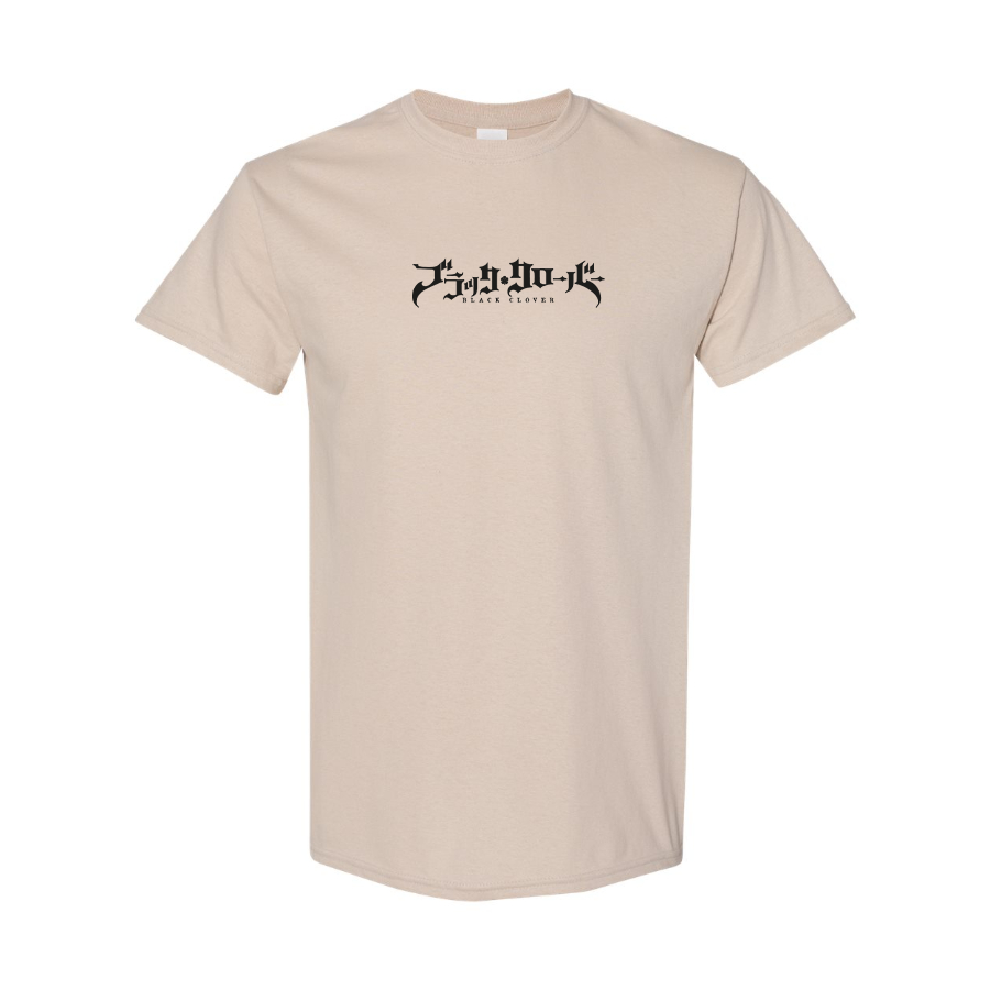 Men's Black Clover Logo Cotton T-Shirt