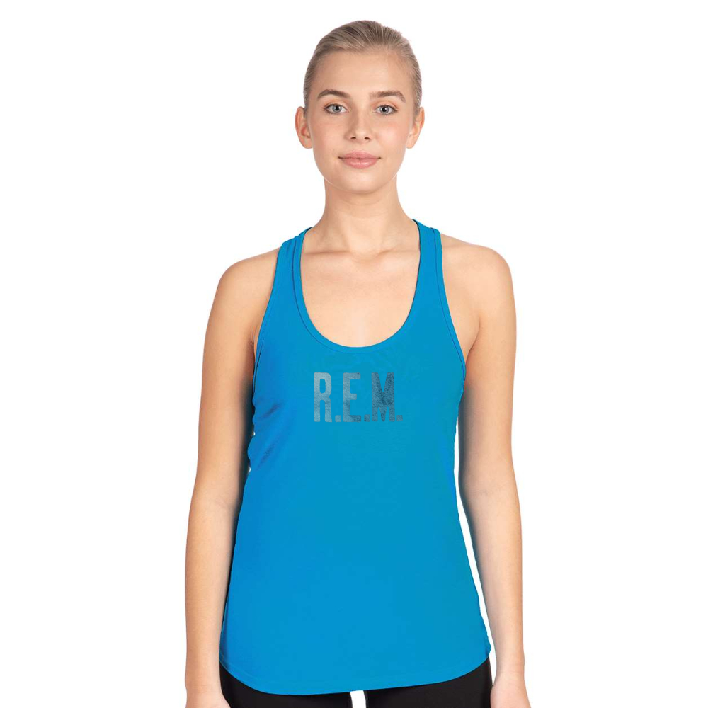 Women's R.E.M. Blue Next Level Ideal Racerback Tank