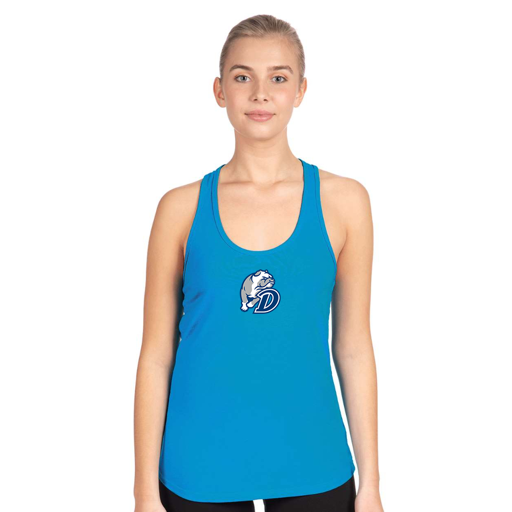 Women's Drake Bulldogs Next Level Ideal Racerback Tank