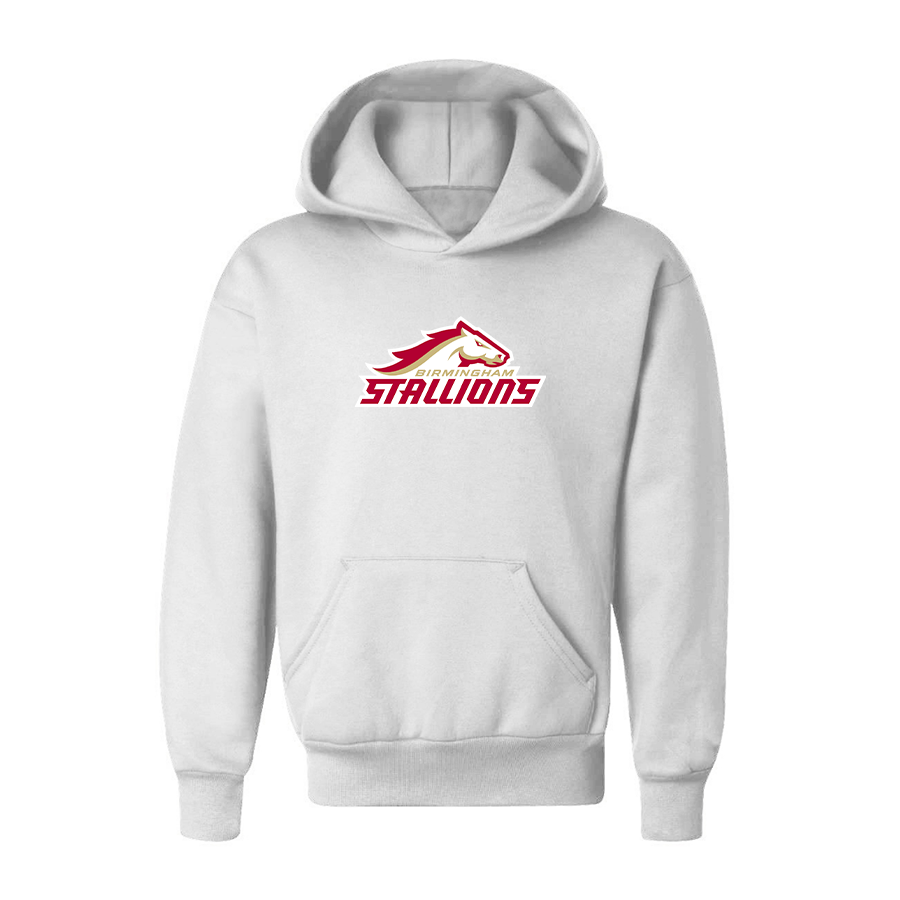 Youth Birmingham Stallions Logo Pullover Hoodie