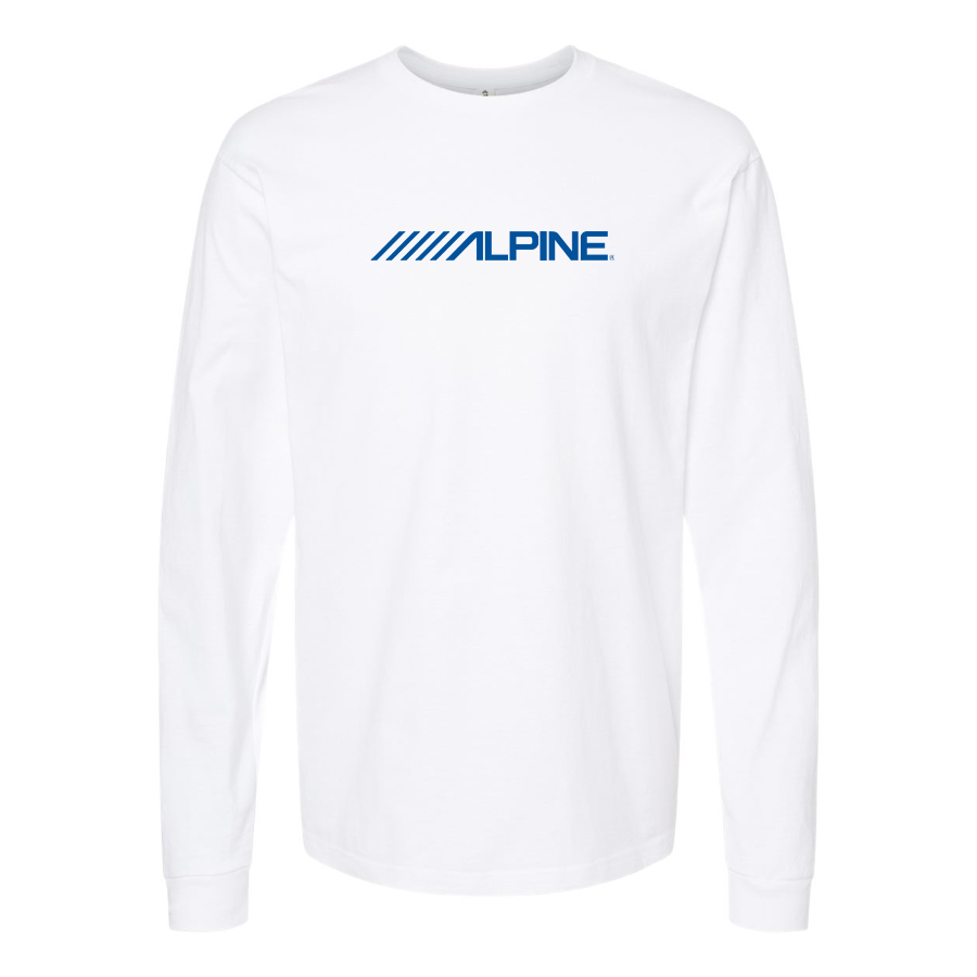 Men's Alpine Logo Cotton Long Sleeve T-Shirt